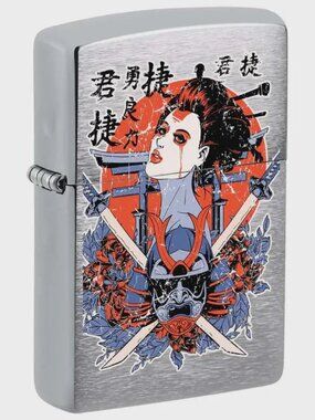 Asian Warrior with Swords ZIPPO LIGHTER